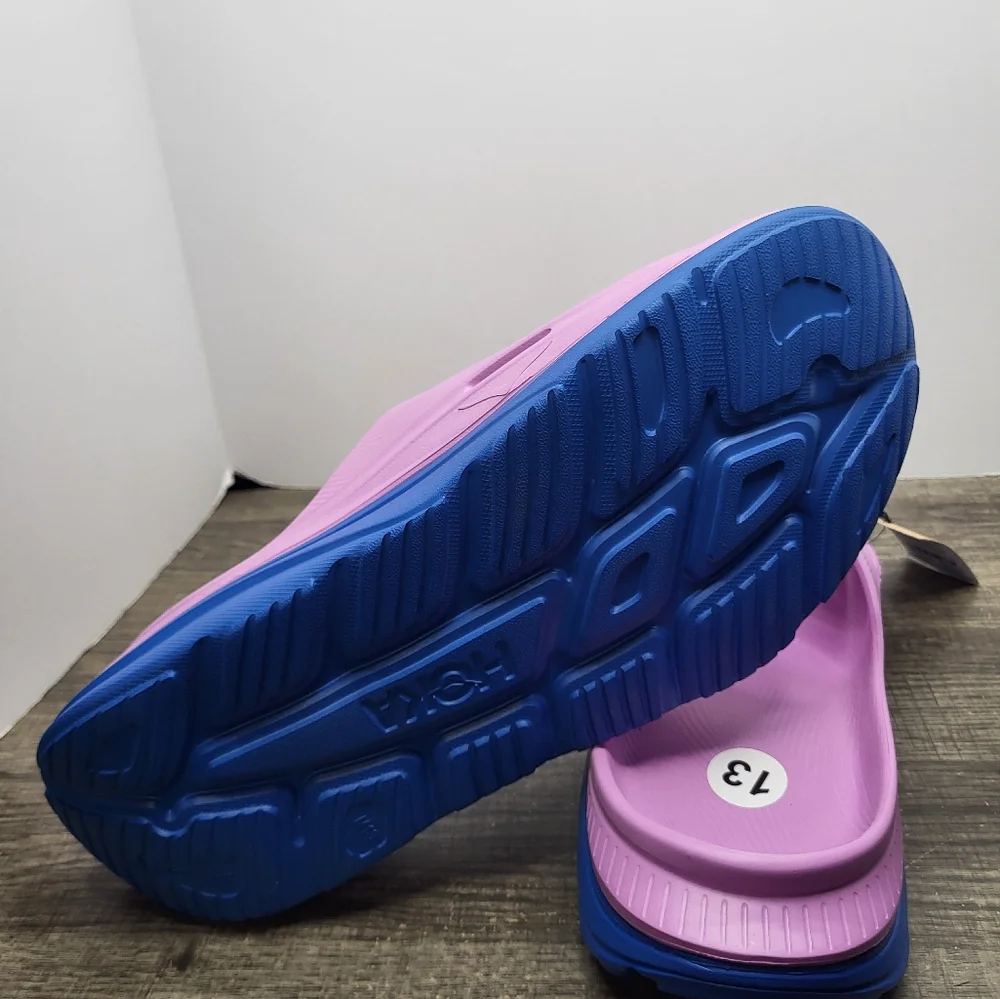 Hoka Ora Recovery Slide 3 New Men’s Size 13 US Cyclamen/ Coastal Sky